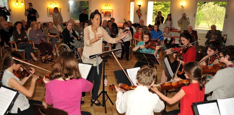 Concert au château du Poitou, maison de retraite à Villevaudé